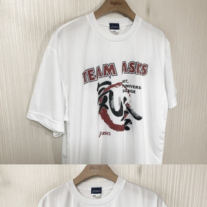 팀아식스(ASICS) 기합 한자메세지 배구티셔츠/배구 남성용 게임셔츠/져지 XO(2XL)