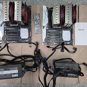 i7-6850k / asus x99 / 공랭 쿨러 / 슈퍼플라워 골드 750w(pcie x)_각 가격