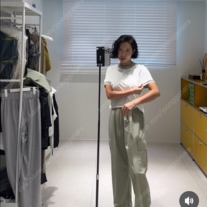 엠픽 배색 반팔 티셔츠