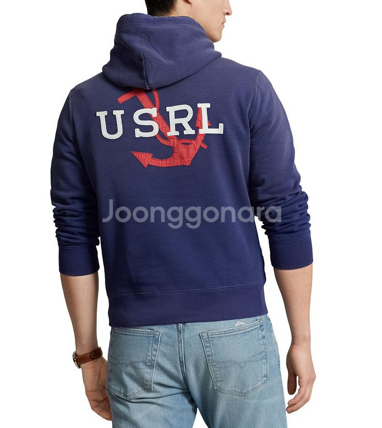 폴로 USRL 플리스 후드티 / 자수 / L--1