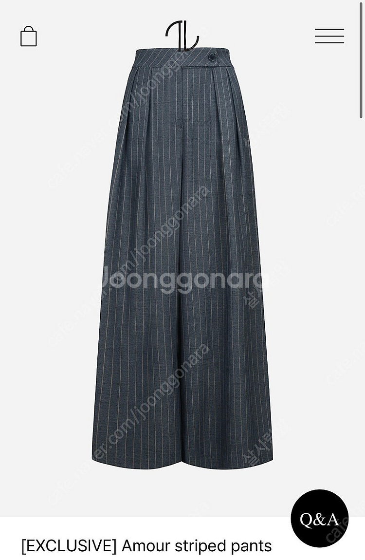 더로랑 Amour striped pants 새상품--0