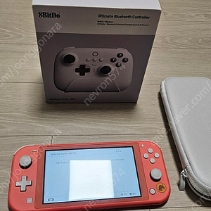 닌텐도스위치라이트 코랄 판매합니다 +8bitdo 컨트롤러