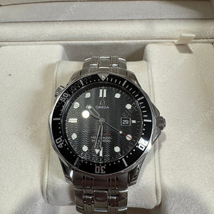 오메가 구구형 씨마스터 양각 쿼츠 검판 41mm