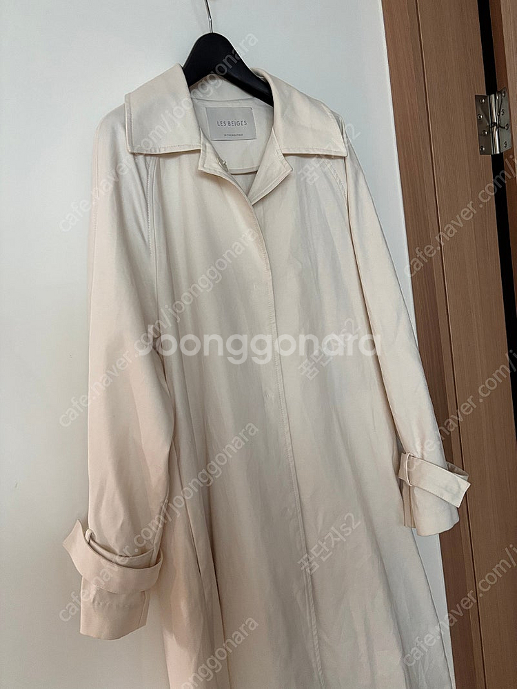 레스베이지 바스락 벌룬 A라인 볼륨 햅번 트렌치코트 출...--2