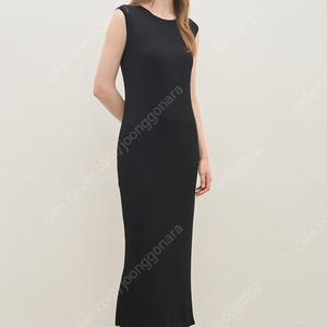 더캐시미어 리브드 슬리브리스 니트 드레스 / 리브드 니트 집업 자켓 셋트 85셋트