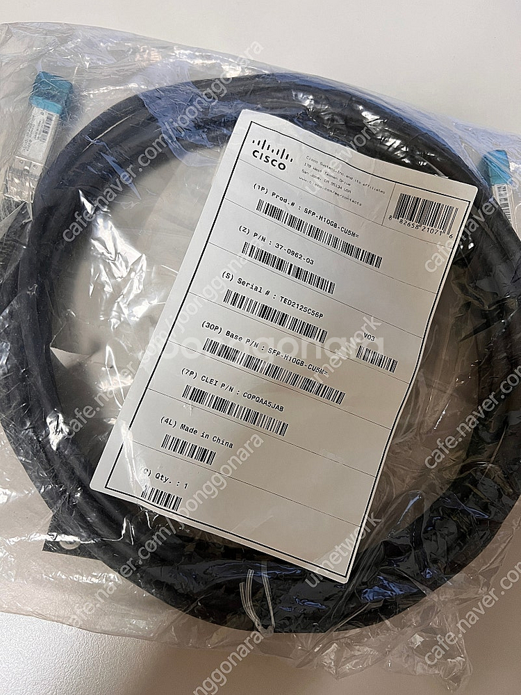 시스코 10G 전용 케이블 (SFP-H10GB-CU5M...--0