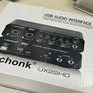 UX22HD Lokchonk 오디오인터페이스 팝니다 (오인페)