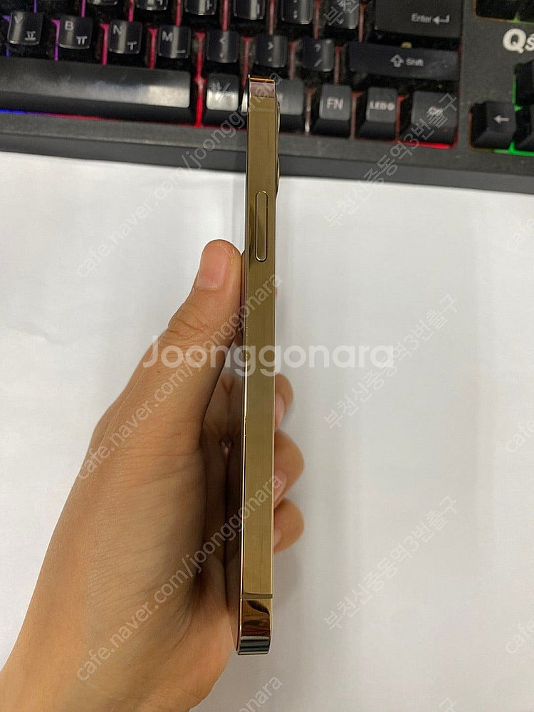 197958 아이폰12프로 골드 AA급 128GB 무잔...--5