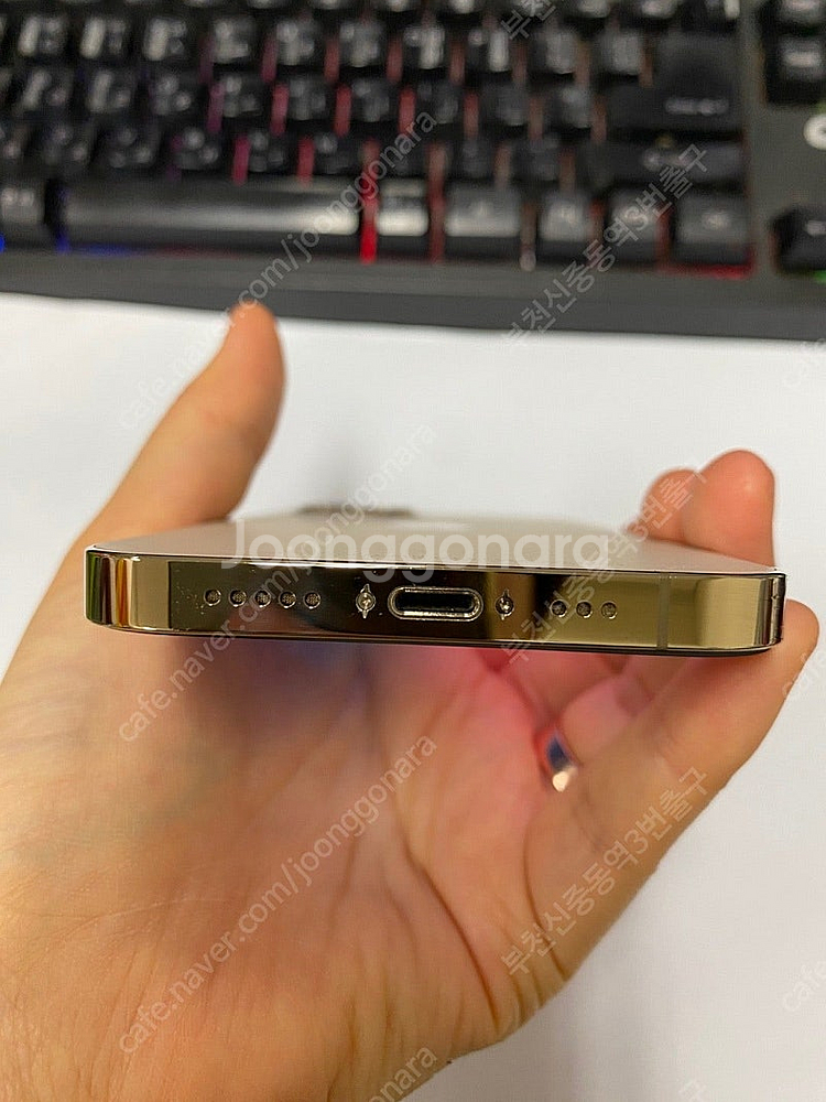197958 아이폰12프로 골드 AA급 128GB 무잔...--6