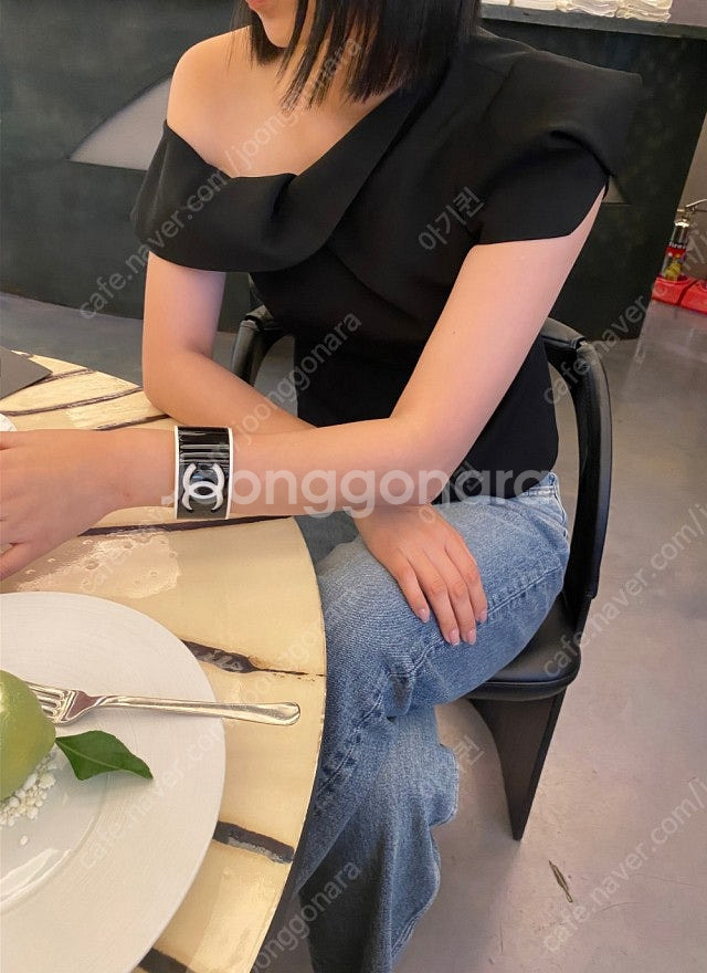 마이아이코 one shoulder Draped Blou...--4