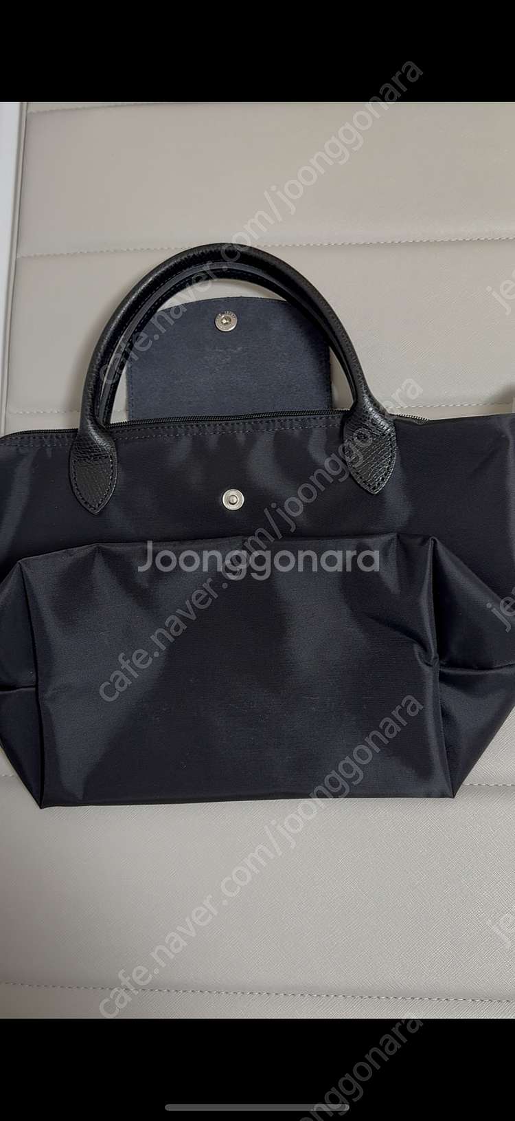 롱샴 스몰 토트 올블랙 판매해요.--5