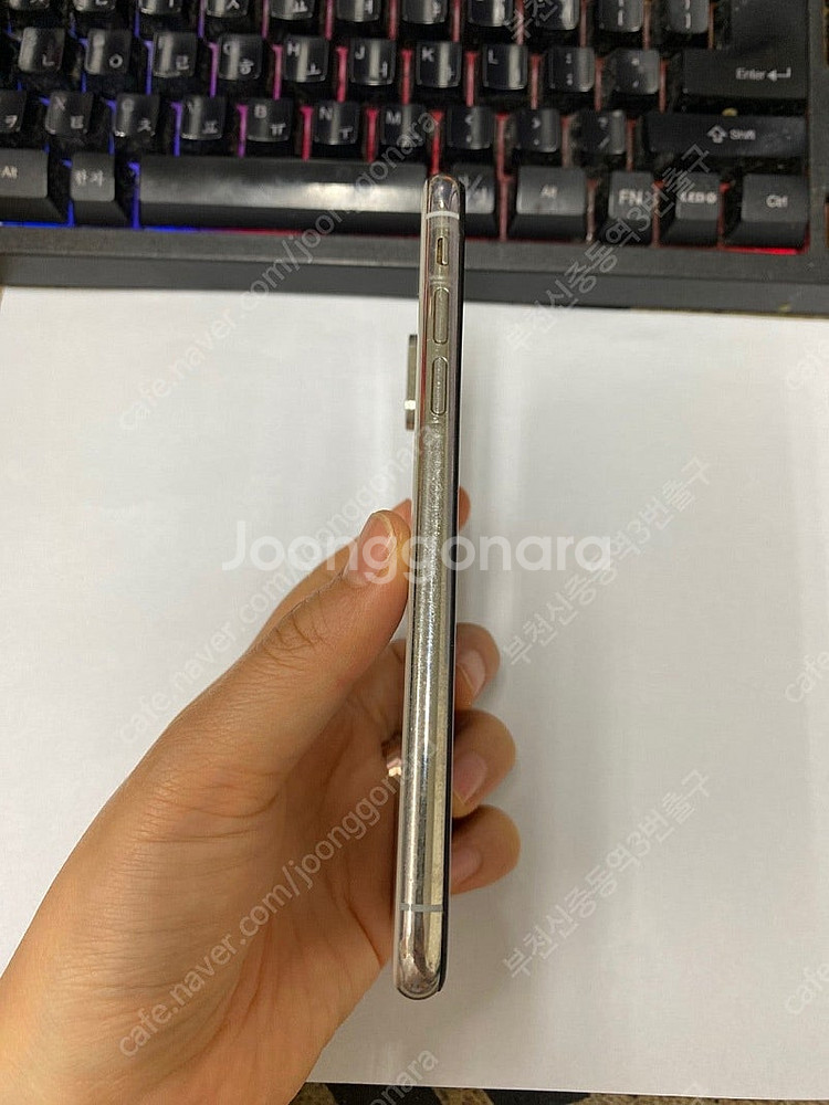 496513 아이폰XS 실버 액정SS급 256GB 배터...--4