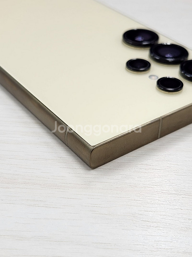 갤럭시 S24울트라 옐로우색상 512용량 상태좋은 무잔상 미파손 단말기 80만 판매합니다--7