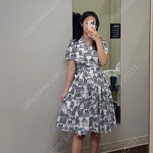 (새제품) 칼 라거펠트 시티 프린팅 원피스 us14