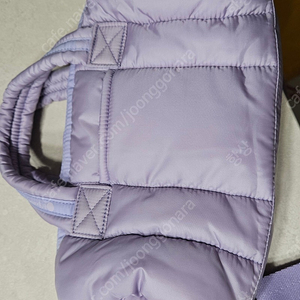 일본 레스포삭23 패딩가방 SHEEN ROLL BAG 퍼플 로즈