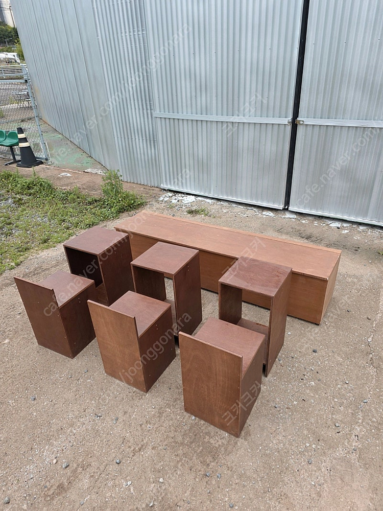 주문 제작 카페 원목 테이블 의자 셋트 판매합니다 이미지