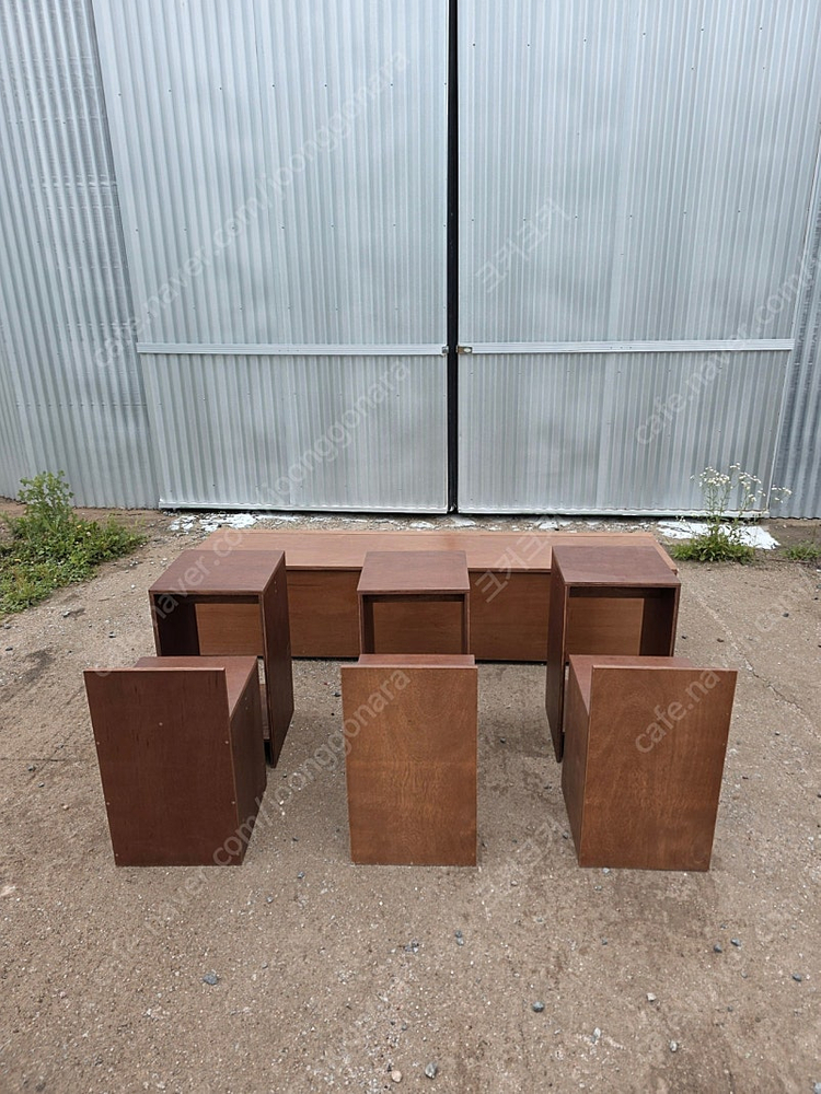 주문 제작 카페 원목 테이블 의자 셋트 판매합니다 이미지