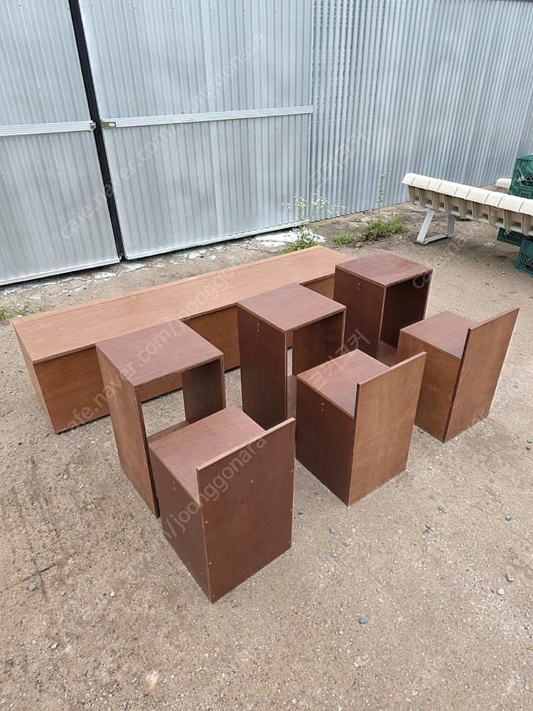 주문 제작 카페 원목 테이블 의자 셋트 판매합니다 이미지