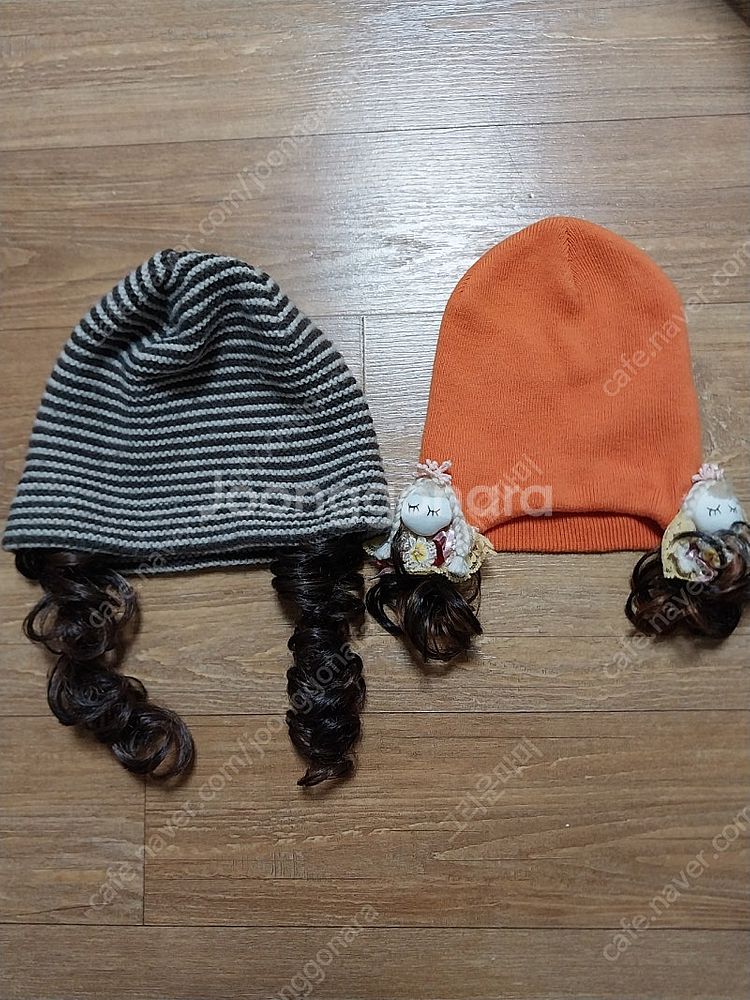 여아 모자 위그햇 가발모자--0