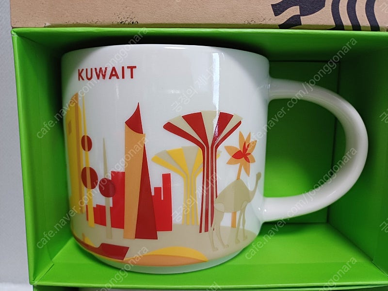 스타벅스 유아히어 쿠웨이트 미국 파이크 플레이스 마켓 PPM 시티머그 414ml 이미지