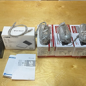 IP CCTV 녹화기,카메라 4대,케이블, 2TB 하드