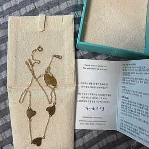 라쏭 하트목걸이 18k