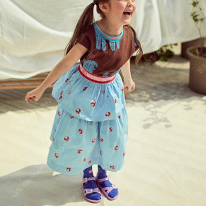 베베베베(BeBeBeBe) 여름 공주 캉캉 롱스커트