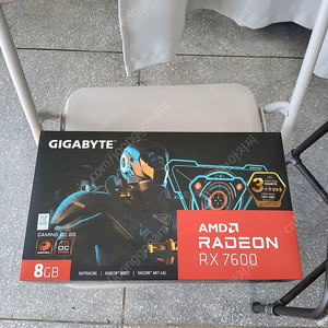 [전남 목포]기가바이트 RX7600 8G 3팬 5장 박스 미개봉 새상품
