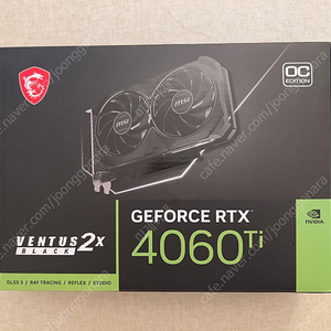 MSI 4060ti 벤투스 2X 블랙 OC D6 16GB