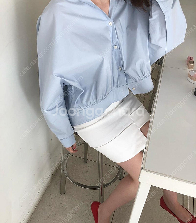 르콤마 제작 블라우스 새상품--0