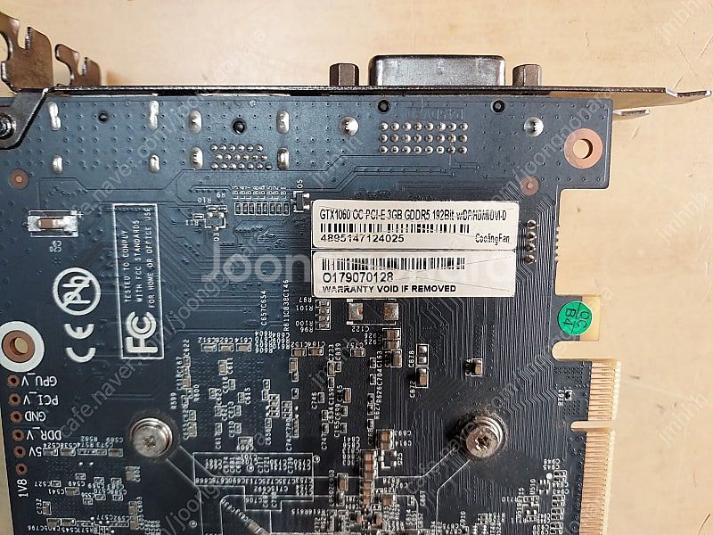 갤럭시 GTX 1060 3G 그래픽카드 택포 팝니다.--2