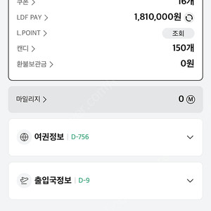 LDF pay 팝니다! 181->170 전점사용가능 유효3년