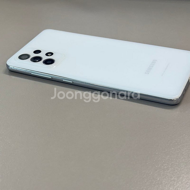 갤럭시A52S 화이트색상 128용량 미파손 가성비꿀매물...--8