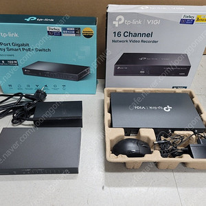 TP-LINK CCTV VIGI 16채널 NVR 6TB C220I 카메라 PoE 스위치 허브