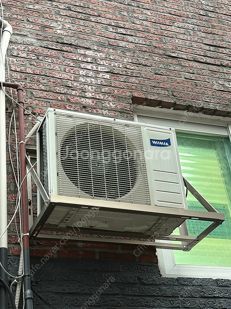 위니아 벽걸이 에어컨 실외기 리모컨 포함--2
