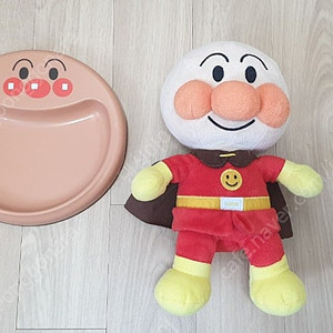 반택) 일본정품 호빵맨 접시, 인형 일괄 만원