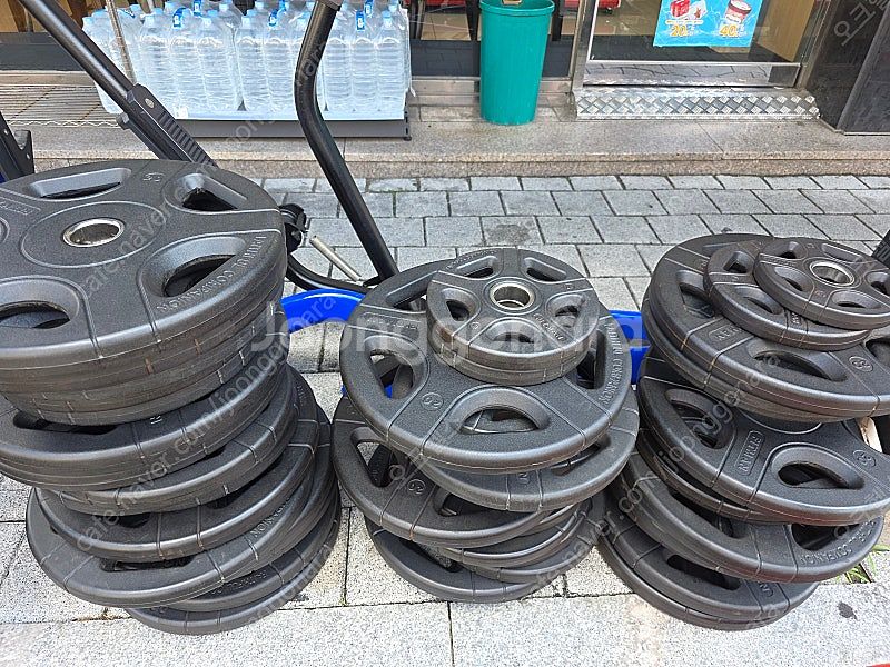 고정식바벨 / 중량원판 중량봉 이지컬바 / 고무아령 조...--6