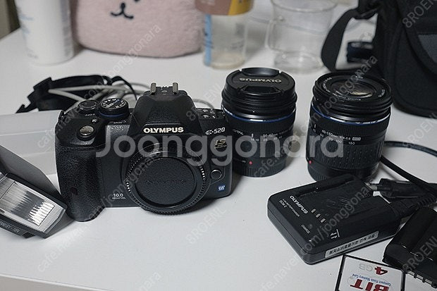 올림푸스 E-520 랜즈2개(14-42mm ,45-15...--1