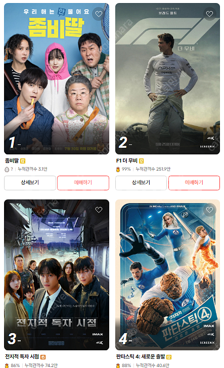 CGV 영화예매 1인 7,500원 / 2인 15,000...--0