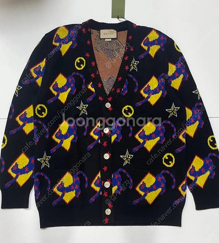 구찌 남성 블랙 가디건 gucci--0