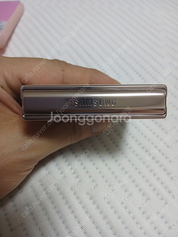 개인 최상급 갤럭시 z플립4 512gb 핑크골드--7