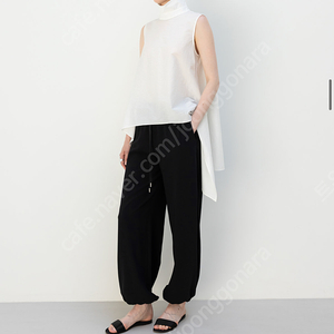 R2W Rocky light wide jogger PT, 레디투웨어 로키 라이트 와이드 조거 팬츠 블랙 S