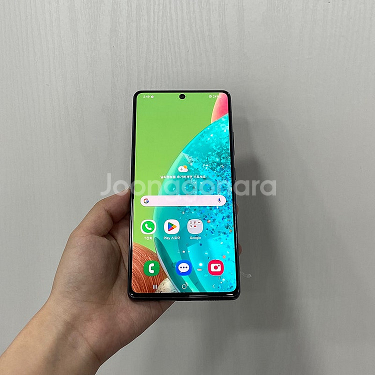 91168 갤럭시A퀀텀 128GB 블랙 부산 중고폰 팝...--1