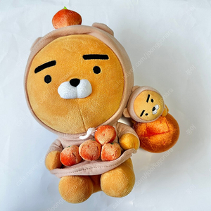 카카오프렌즈 제주 감귤 라이언 인형+감귤 라이언 키링