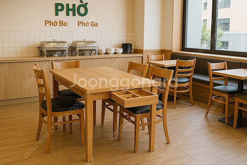 영업용 식탁 식당 주방식탁 업소용테이블 베트남산 식탁 ...--0