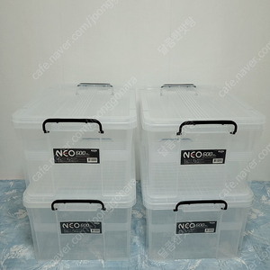 KOMAX 네오 리빙박스 600 (60L) 수납함 4개 일괄