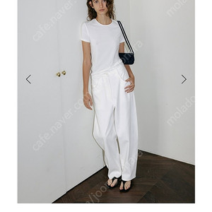 le17septembre 베이직 커브드 팬츠 BASICO CURVED PANTS [WHITE, BLACK] 르917 le917