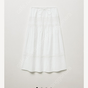 Ged 게드 WHITE EYELET LACE LONG SKIRT 아일렛 레이스 롱스커트 s (새상품)