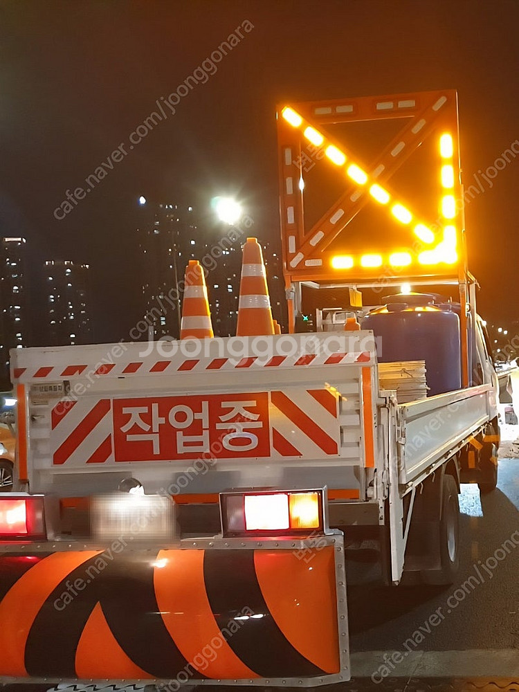 고속도로 도로공사 작업차량 2.5톤 싸인보드--0