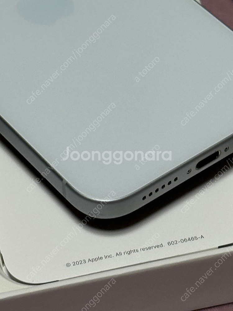 아이폰15플러스 블루 512GB (상태)--4